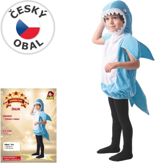 Children's shark carnival costume 80–92 cm