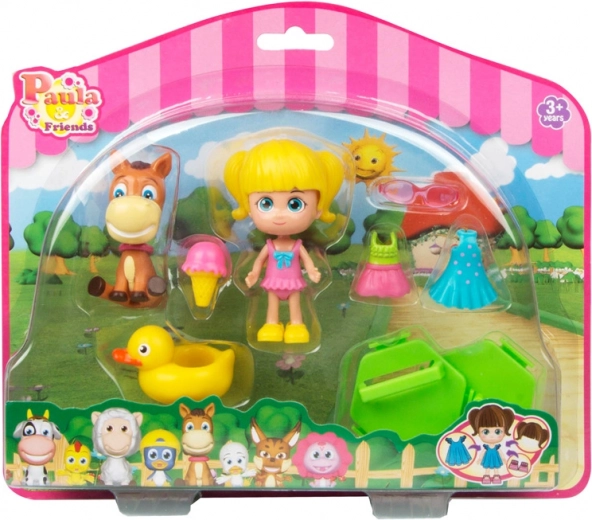 Paula & Friends - doll with accessories and a pet