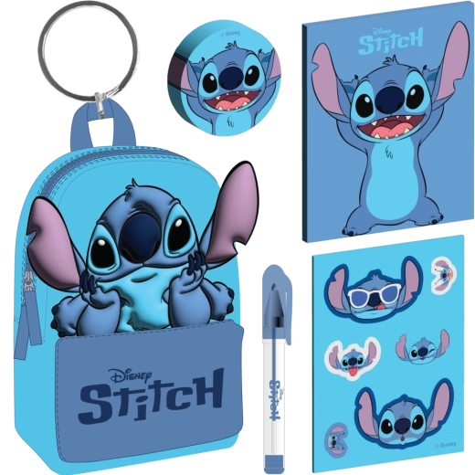 Disney Lilo & Stitch keychain with Stitch mini backpack