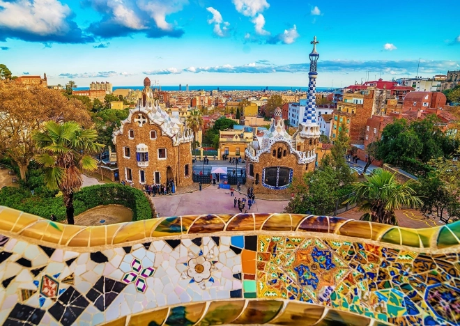 Pusle Park Güelli vaade Barcelonas – 1000 tükki