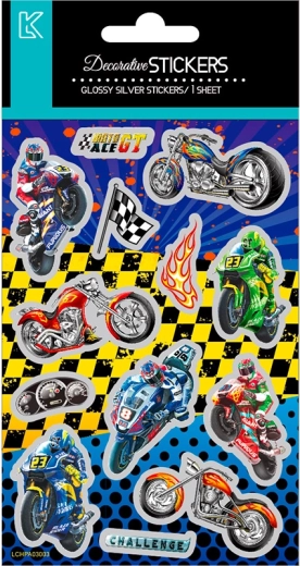 Racing Motorcycle Stickers for Kids