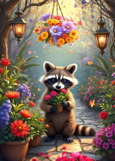 Alipson Puzzle Raccoon's Secret Garden 1000 Pieces