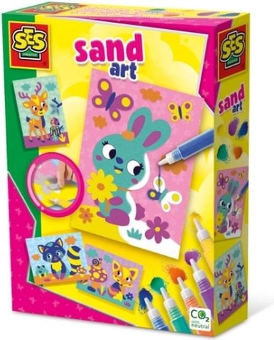 SES Creative colored sand – forest animals