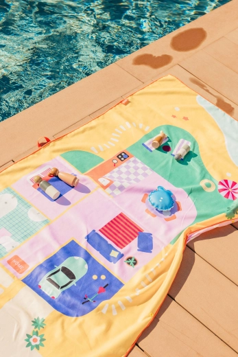 Quut laste rätik 2-in-1 nukumaja M 140 × 70 cm