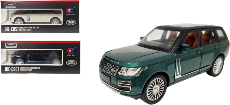 Metal Land Rover 1:24 model with light and sound