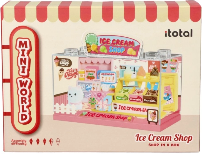 I-Total Micro Ice Cream Shop in a Box for Self-Assembly