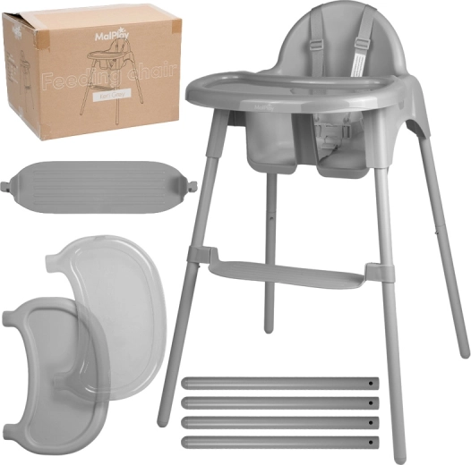 Söögitool Keri grey 2in1