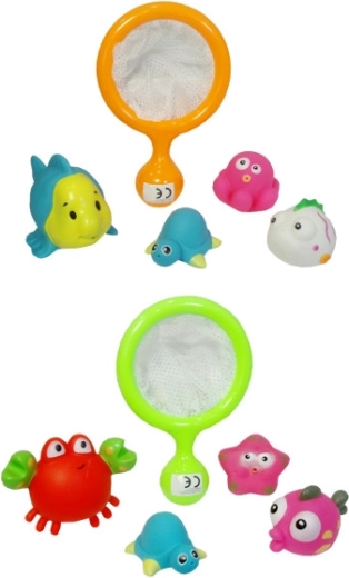 Squeaky Bath Animals for Toddlers with Scoop