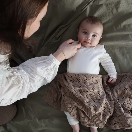 Vinter & Bloom orgaanilise puuvilla tekk Moment Taupe Brown