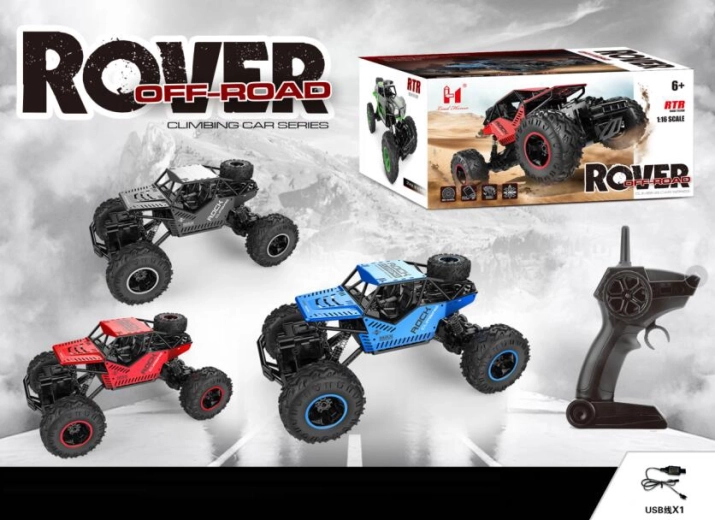 Remote control off-road car 4x4 with rechargeable battery 1:16