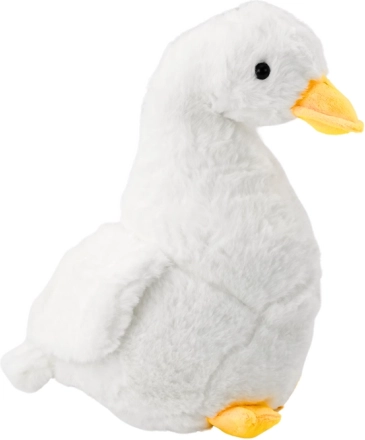 Valge plüüsist hani kaisukas 40 cm