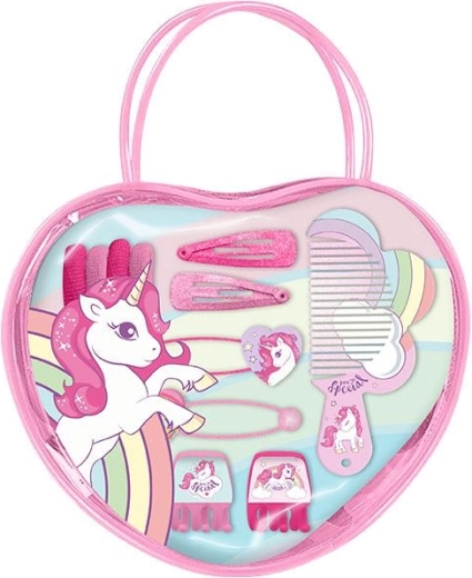 Pouch with Unicorn hair accessories