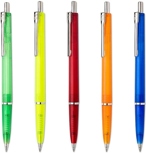 ICO Silver Ice Ballpoint Pen, assorted colors