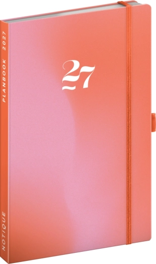 Notique Planbook päevik ja märkmik Korál 2027, 13 × 21 cm