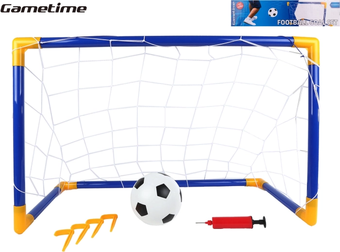 Laste jalgpallivärav GAMETIME 79 × 50 × 43 cm palliga ja pumbaga