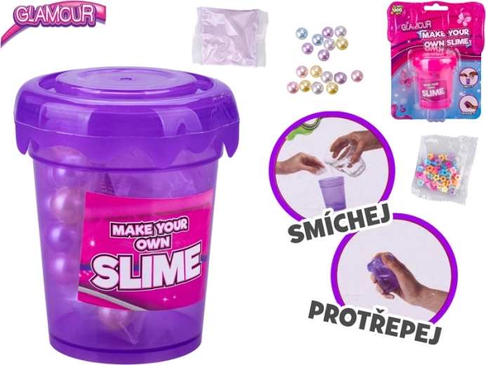 Glamour creative slime-making kit – purple and pink