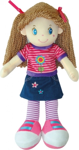 Textile doll for children – soft fabric doll for cuddling and play