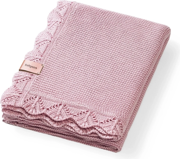 BabyOno kootud bambusest tekk, beež, 75 × 100 cm
