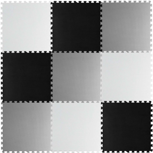 RICOKIDS Foam Puzzle Mat Chessboard 180 × 180 cm, 9 pieces