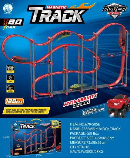 Magnetic Anti-Gravity Car Track with Accessories