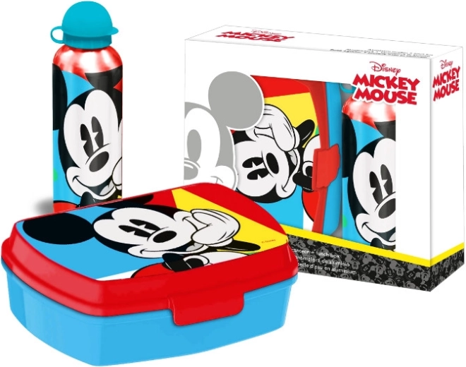 Suupistekarp ja metallpudel MICKEY MOUSE – laste komplekt
