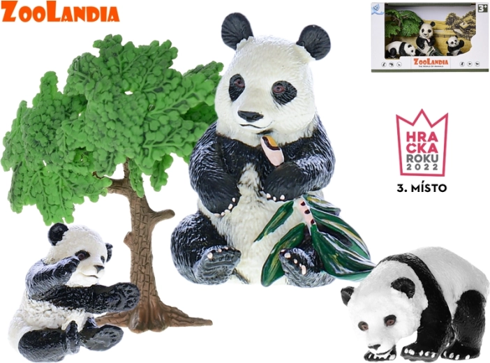 Zoolandia panda with cubs and accessories