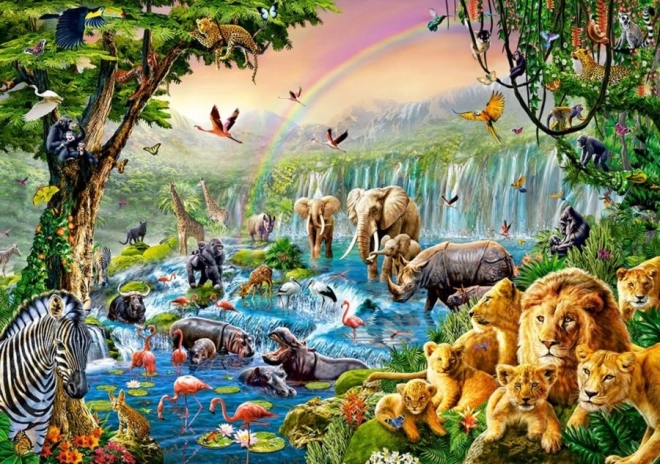 JUNGLE RIVER 500-piece Puzzle (CASTORLAND)