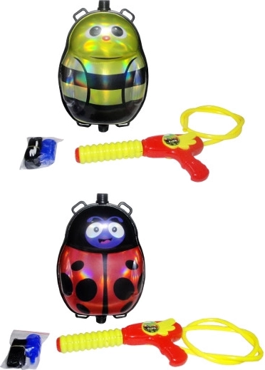 Water gun with backpack reservoir