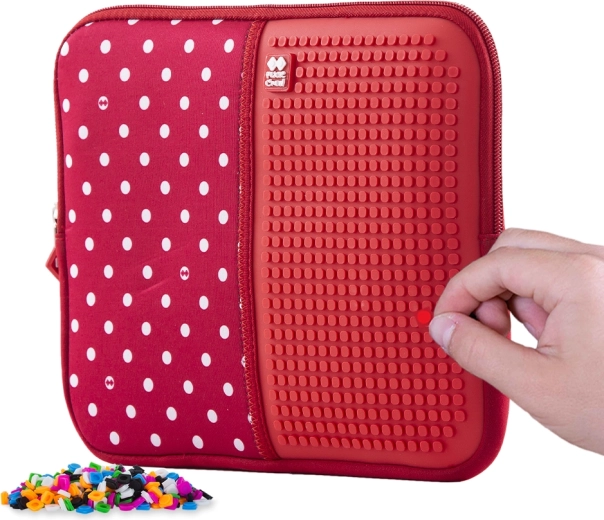 Pixie Crew Creative XL Small Items Case, Red with White Dots