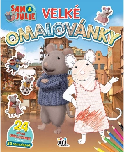 Suured värviraamatud Hiirte maja Sam & Julie