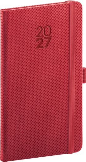 Notique taskuplaneer Diamante 2027 punane 9 × 15,5 cm