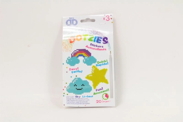 Diamond Dotz teemanttikandi kleepsude komplekt Sky (3 tk)