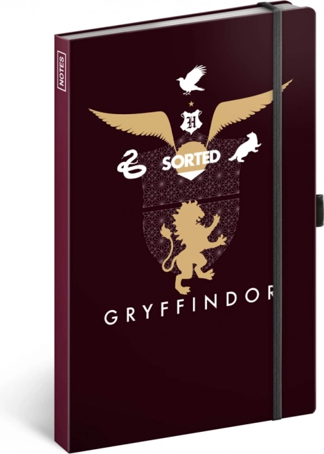 Harry Potteri Gryffindori jooneline märkmik, 13 × 21 cm