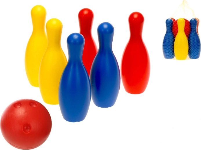 Plastist kurikad lastele 19 cm, 6 kurikaga ja palliga võrgus