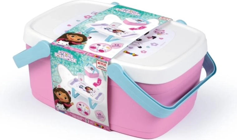 2 ühes piknikukorv GABBY’S DOLLHOUSE lauakesega