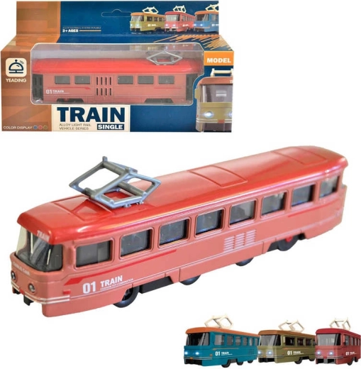 Metallist tramm tagasitõmbemehhanismi ja heliga 19 cm – 1 tk