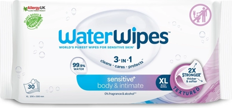 WaterWipes body and intimate wet wipes 30 pcs