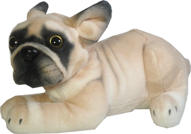 Pehme mängukoer (buldog) 26 cm – 1 tk