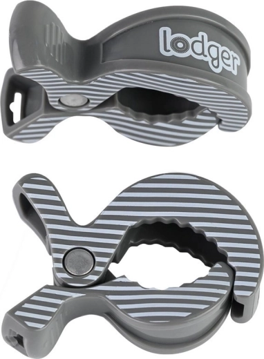 Lodger swaddle clip carbon stripe – 2 tk