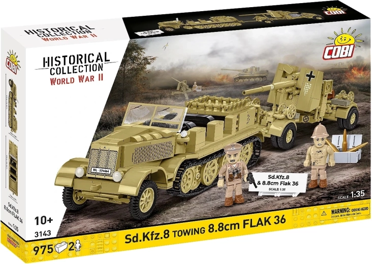 Ehituskomplekt Sd.Kfz. 8 veetava 8,8 cm Flak 36 kahuriga (DAK), 1:35