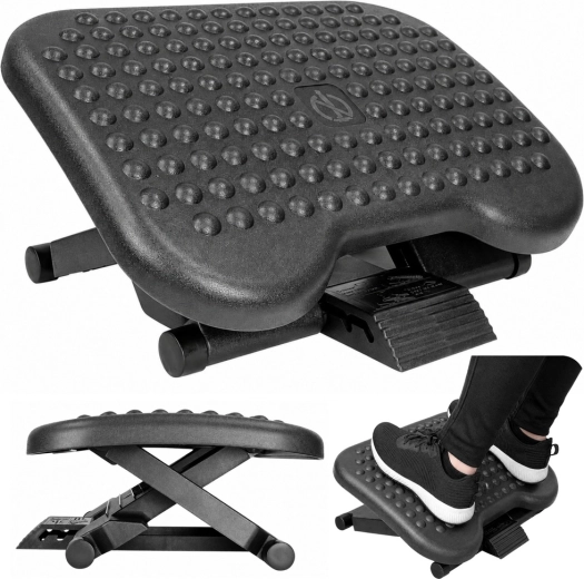 Ergonoomiline lauajalatoe kühmudega, reguleeritav 3 tasemel