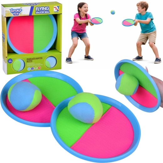 CatchBall Velcro Catch Paddles with Balls - 4 pcs