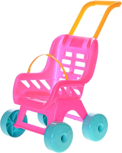 Plastikust nukuvanker – roosa Buggy