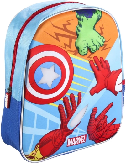 Marvel Avengers 3D seljakott valgusega 31 cm - 1 tk