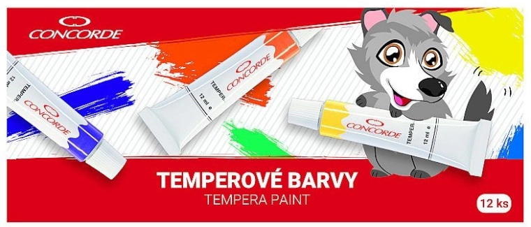 Temperavärvid CONCORDE 12×12 ml