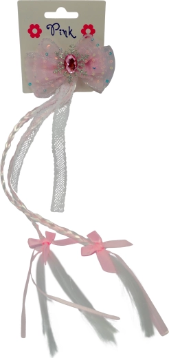 Pink hair clip with rainbow effect Sparkys