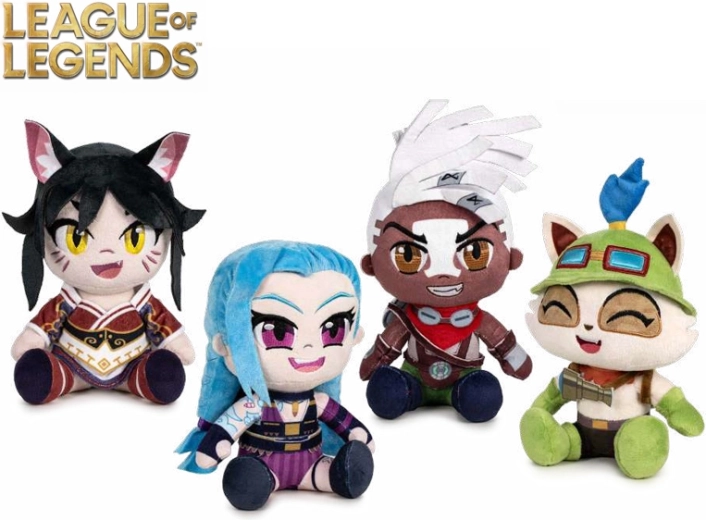 League of Legendsi plüüsfiguurid 24 cm – Ahri, Jinx, Teemo, Ekko