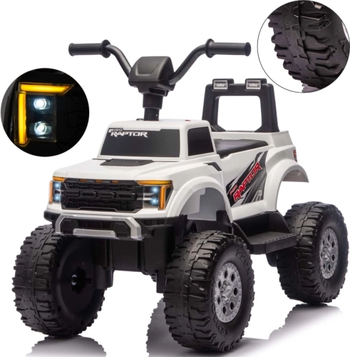 Elektriauto Milly Mally Ford F-150 Raptor valge