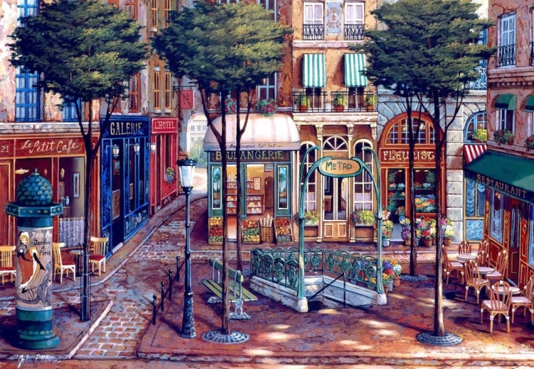 Puzzle Paris Metro 1000 pieces BLUEBIRD