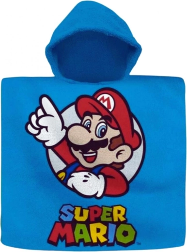 Super Mario kapuutsiga pončo-rätik (Euroswan) – 1 tk